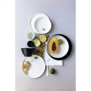 Assiette Plate Porcelaine Noire 22 Cm Adélie Revol aux meilleurs prix 15