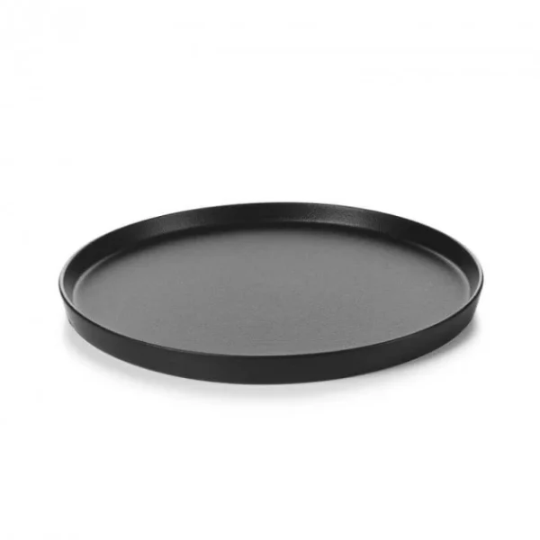 Assiette Plate Porcelaine Noire 22 Cm Adélie Revol 1