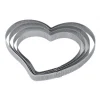 Cercle à Tarte Coeur Inox Micro-perforé 16 X 15 Cm X H 2 Cm Pavoni shopping pas cher 5