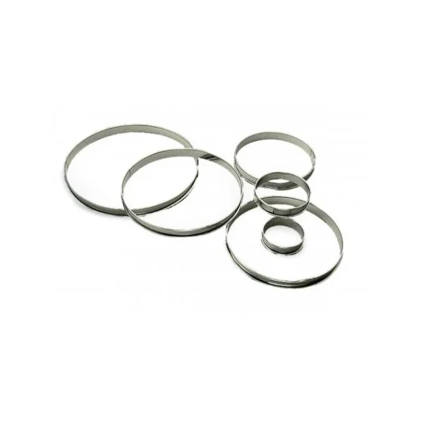 magasins pour Cercle à Tarte Inox Ø10 Cm H.2 Cm Bords Roulés Gobel 1