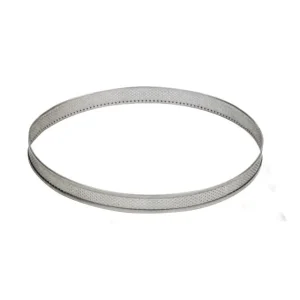 MALLARD FERRIERE Cercle à Tarte Inox Perforé Ø10 Cm H.2 Cm 8