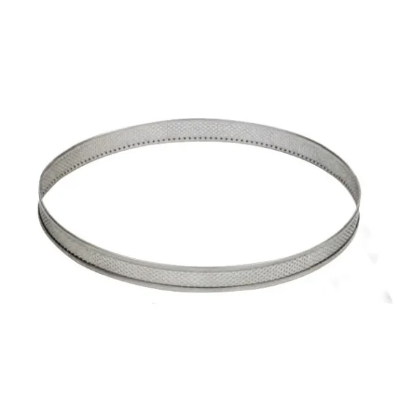 MALLARD FERRIERE Cercle à Tarte Inox Perforé Ø10 Cm H.2 Cm 3