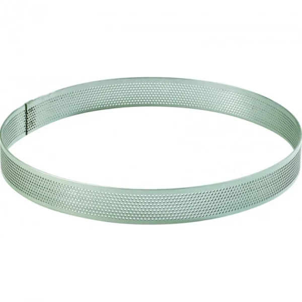 magasins pas chers MALLARD FERRIERE Cercle à Tarte Inox Perforé Ø22 Cm H.2 Cm 1