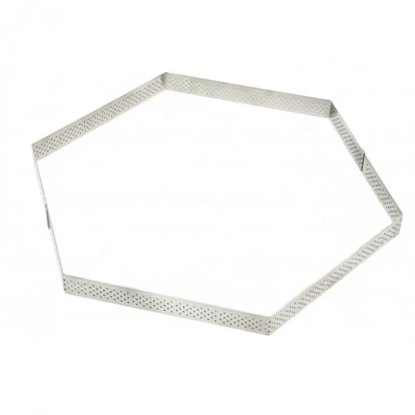 Cercle à Tarte Perforé Hexagone Ø10 Cm De Buyer 1