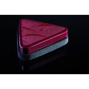 vente pas cher en ligne Cercle à Tarte Triangle Inox Micro-perforé 22 X 20 Cm X H 2 Cm Pavoni 6