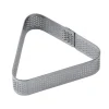 vente chaude Cercle à Tarte Triangle Inox Micro-perforé 8,5 X 7,5 Cm X H 2 Cm Pavoni 7