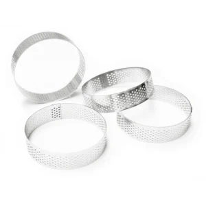 Cercles à Tarte Individuels Perforés Ronds 8 Cm (x4) Scrapcooking économies garanties 6