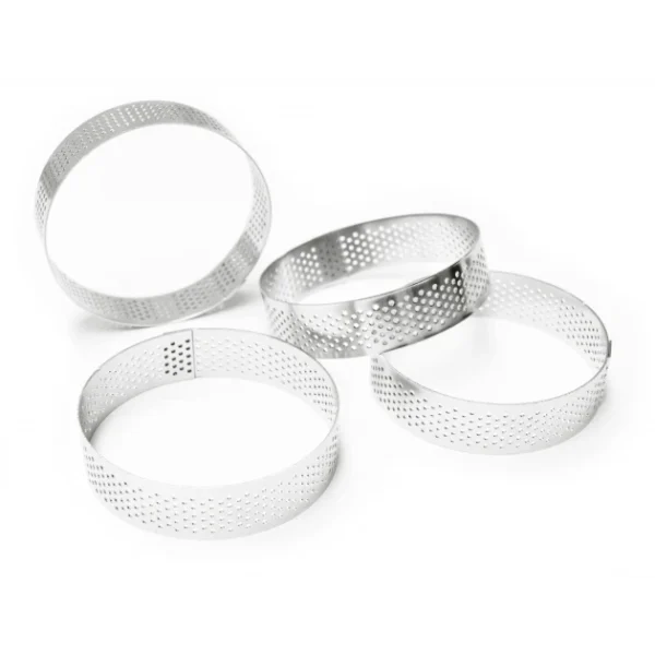 Cercles à Tarte Individuels Perforés Ronds 8 Cm (x4) Scrapcooking 3