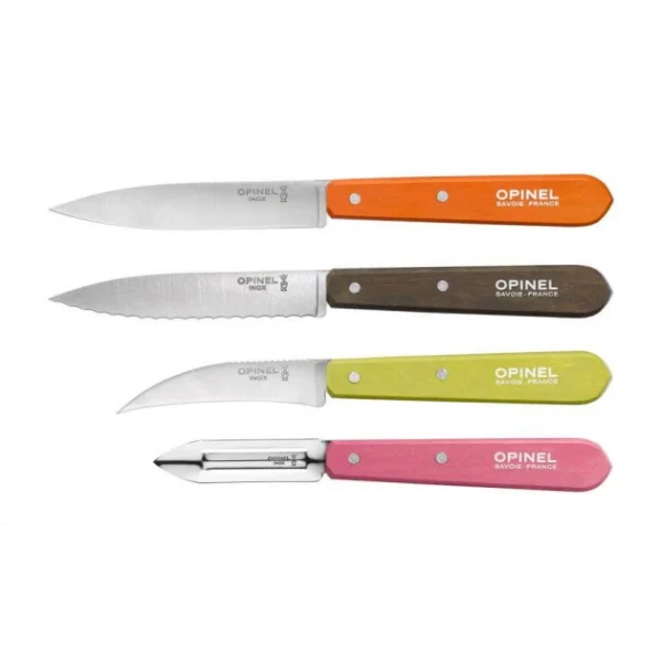 mode pas cher Coffret 3 Couteaux De Cuisine Et Un Eplucheur Fifties Les Essentiels Opinel 1