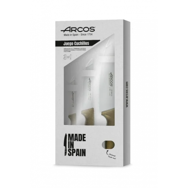 Coffret Couteaux Niza Doré Irisé (x3) Arcos 1