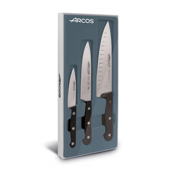 Coffret Couteaux UNIVERSAL (x3) Arcos grande popularité 1