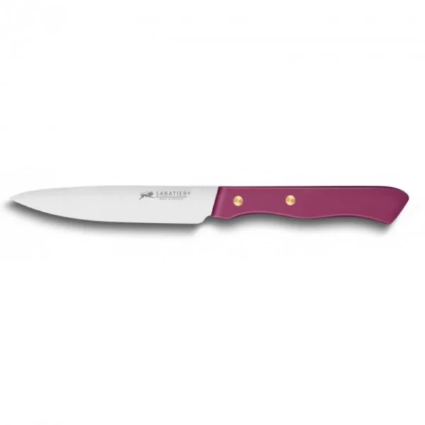 Couteau D’Office 10 Cm Sabatier Fuschia Top ventes 1