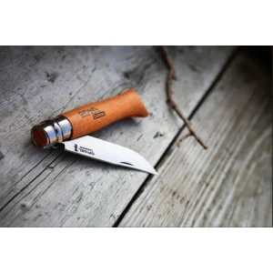 Couteau De Poche N°9 Orangé En Carbone Opinel grande surprise 9