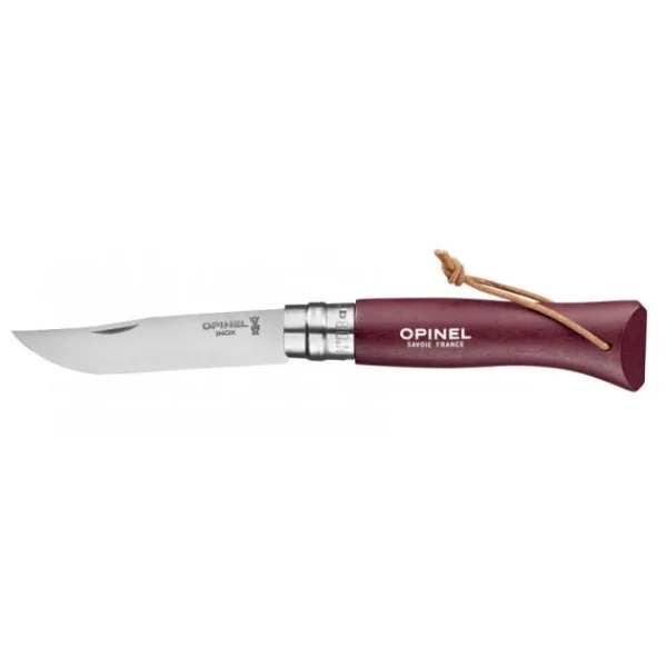 Couteau N°8 Baroudeur Grenat Colorama Opinel 1