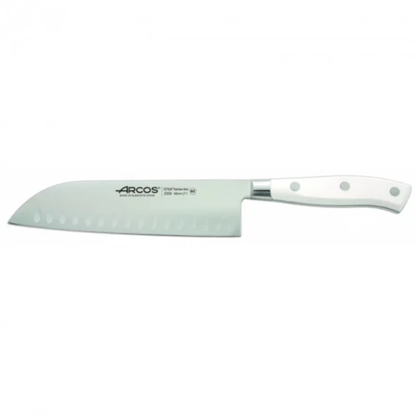 Couteau Santoku Acier Inoxydable 18 Cm Arcos RIVIERA Blanc 1