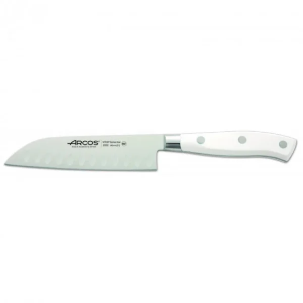 Couteau Santoku Alvéolé 14 Cm Arcos RIVIERA Blanc 1