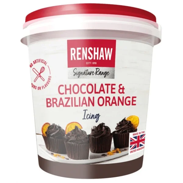 prix de gros DLUO Courte Glaçage Au Chocolat Et Orange Brésilienne 400 G Renshaw 1