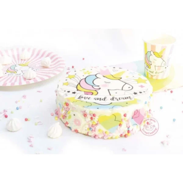 mode pas chere DLUO Dépassée Pâte à Sucre Licorne En Rouleau ⌀ 29,5 Cm 150g Scrapcooking 3