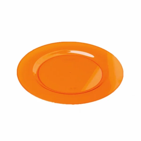 FIN DE SERIE Assiette Plastique Orange Ø19cm (X10) Crokus 1