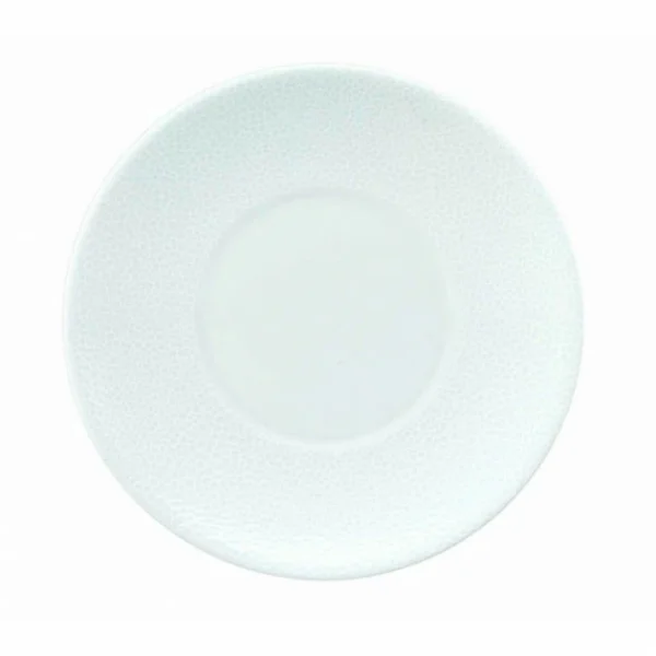 FIN DE SERIE Assiette plate à dessert Galuchat en Porcelaine Blanche 16 cm 1