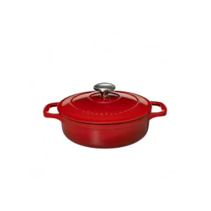 FIN DE SERIE Cocotte en Fonte Basse 20 cm Rubis Chasseur 9