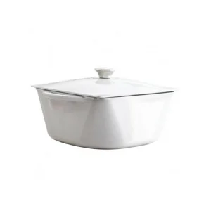 luxe soldes FIN DE SERIE Cocotte en Fonte Carronde 24 cm Blanc Chasseur 10