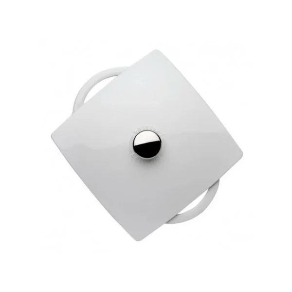 luxe soldes FIN DE SERIE Cocotte en Fonte Carronde 24 cm Blanc Chasseur 1