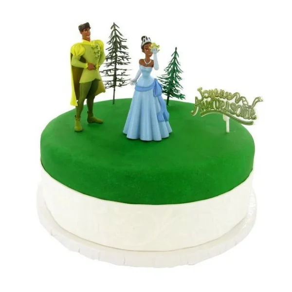 FIN DE SERIE Kit Décor Gâteau La Princesse et la Grenouille (5 pièces) 1