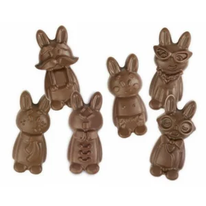 FIN DE SERIE Moule Chocolat Silicone Drôles de Lapins (x12) Scrapcooking 6