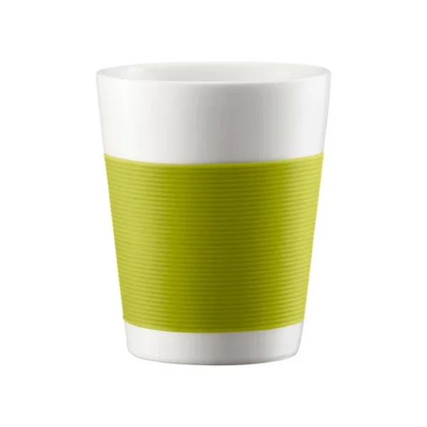 FIN DE SERIE Mug Canteen Double Paroi en Porcelaine 20 cl Vert – (x2) 1