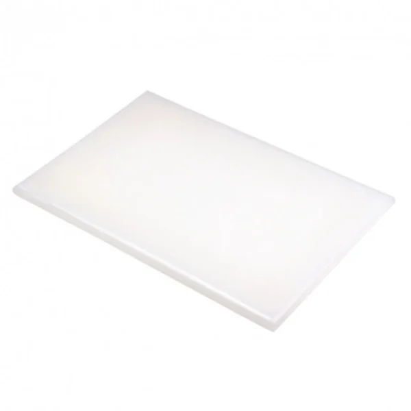 dernière tendance COMAS Planche à Découper 60×40 Cm H 2cm Polyéthylène Blanc 1