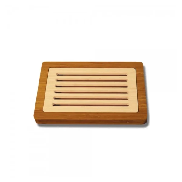 Planche à Pain Avec Récupérateur De Miettes 37 X 24 Cm Totally Bamboo outlet soldes 1