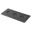 Plateau Rectangulaire 3 Encoches Ardoise 25 X 12 Cm Basalt Revol 11