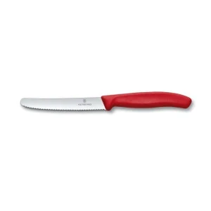 Set Couteau D’Office, Couteau à Tomate Et Epluche Légumes Rouge Swiss Classic Victorinox 8