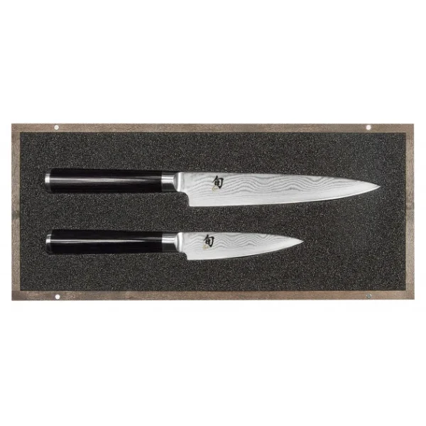 marques de renommée Set Couteau D’Office Et Couteau Universel Shun Classic Damas Kai 1