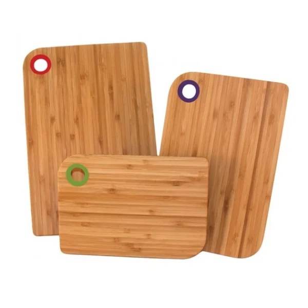 Set De 3 Planches à Découper Avec Patins Antidérapants Totally Bamboo 1