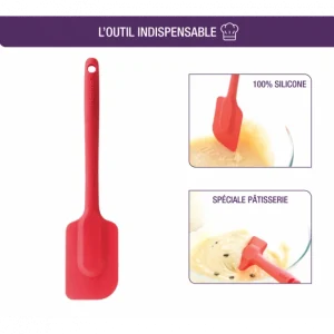 Spatule En Silicone Monobloc Rouge Mastrad 7